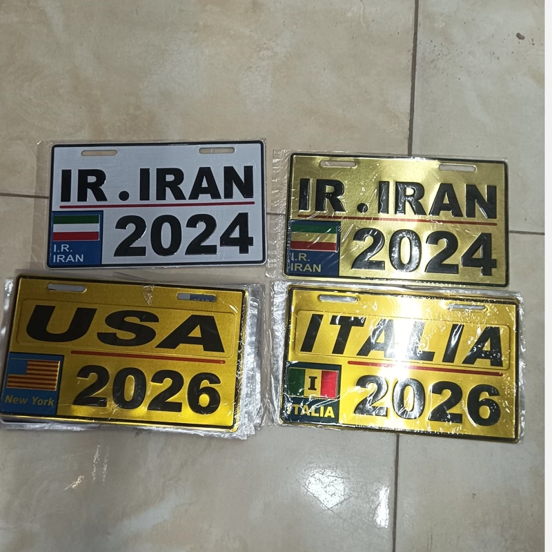 پلاک تزئینی موتور سیکلت هندا دوچرخه 2 عددی 001